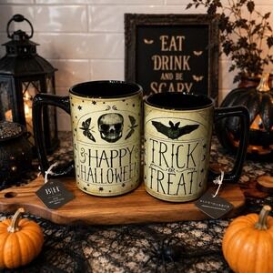 Blue Harbor Happy Halloween Trick or Treat Mug Set 22oz NWT Hocus Pocus